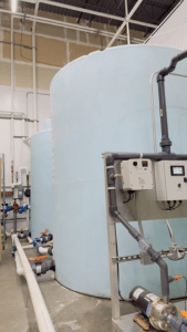 Grow facility nutrient circulation system with ozone